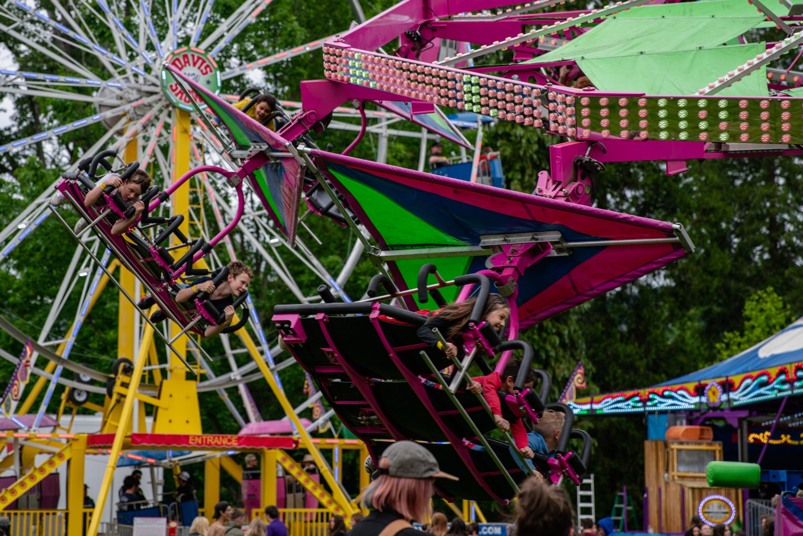 Rides at the Boatnik Fair in Grants Pass