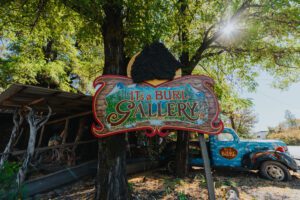 It's a Burl Gallery Sign