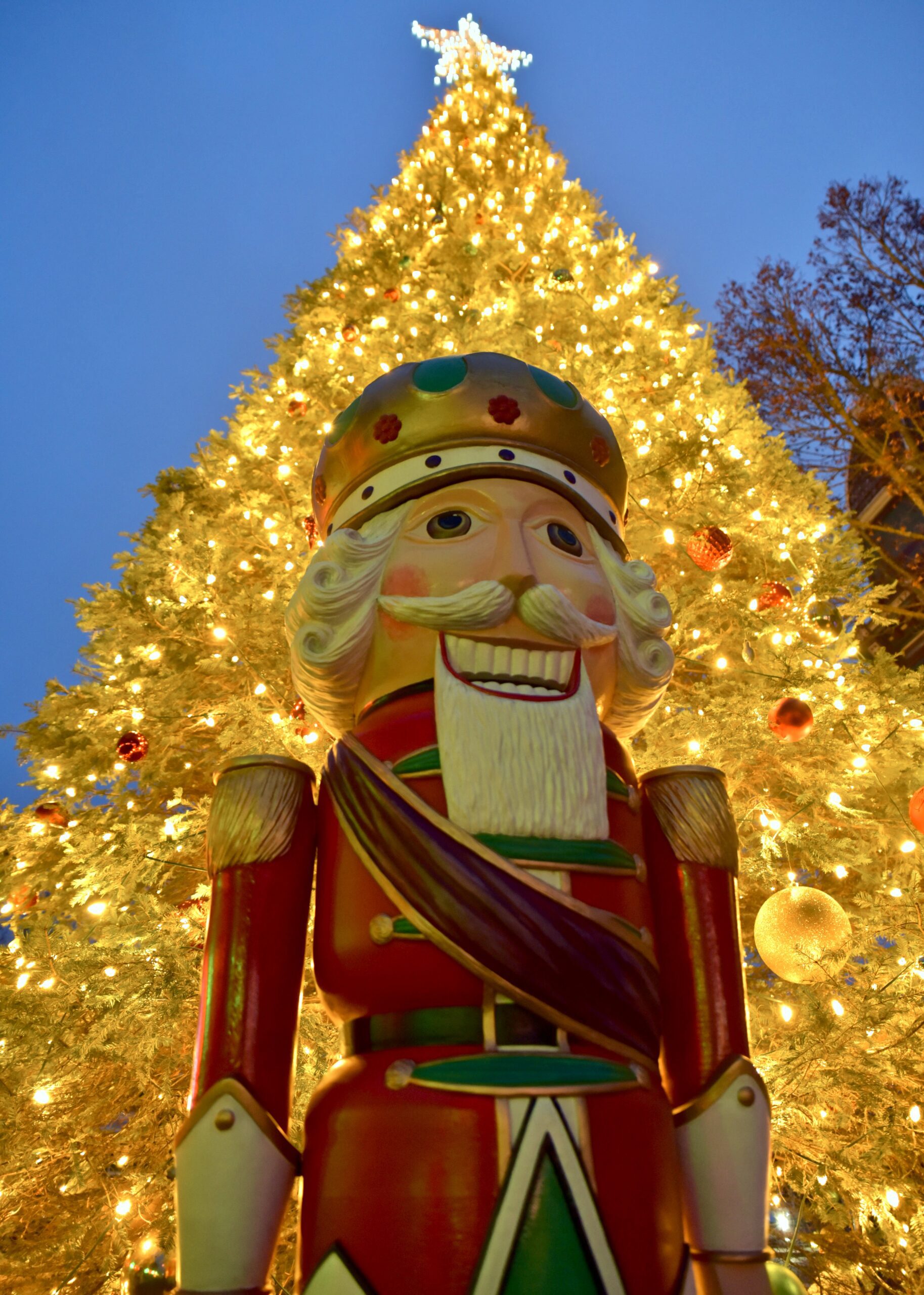 Nutcracker at the Christmas Tree Lighting in Grants Pass