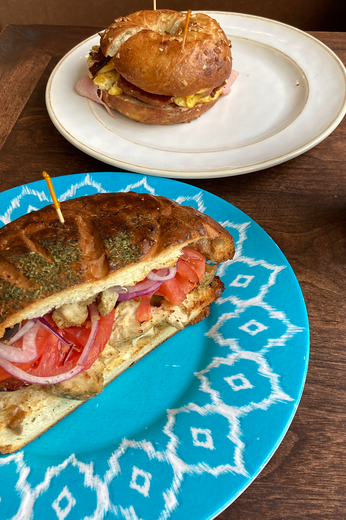 Breakfast sandwiches at Babes Bakery