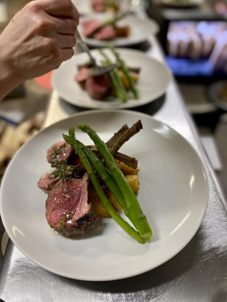 Carsons Bistro rack of lamb