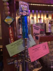 Horny Goat beer taps