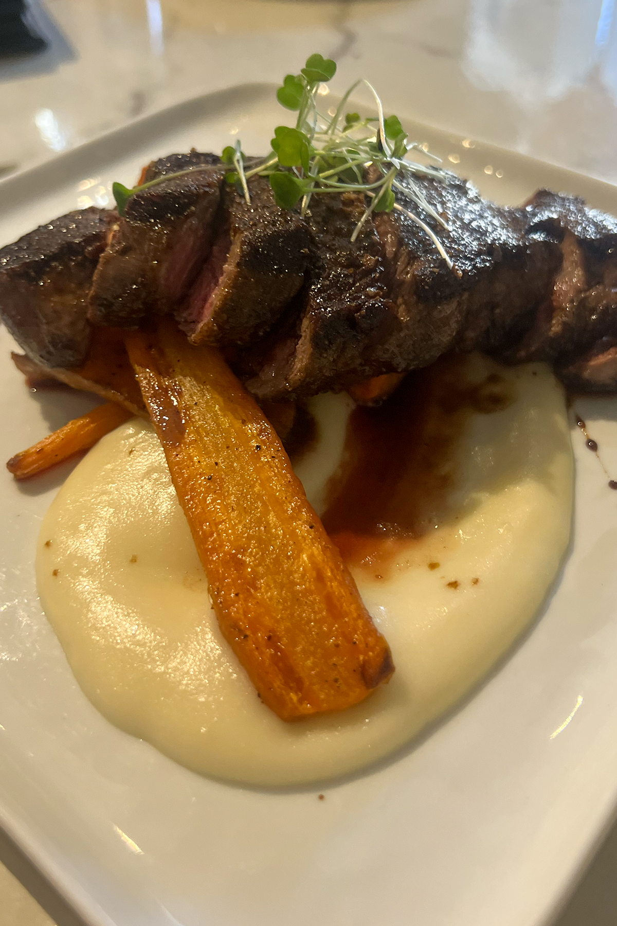 Partake Wine Steak of puree