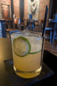 Gin and tonic cocktail at Steam Distillery