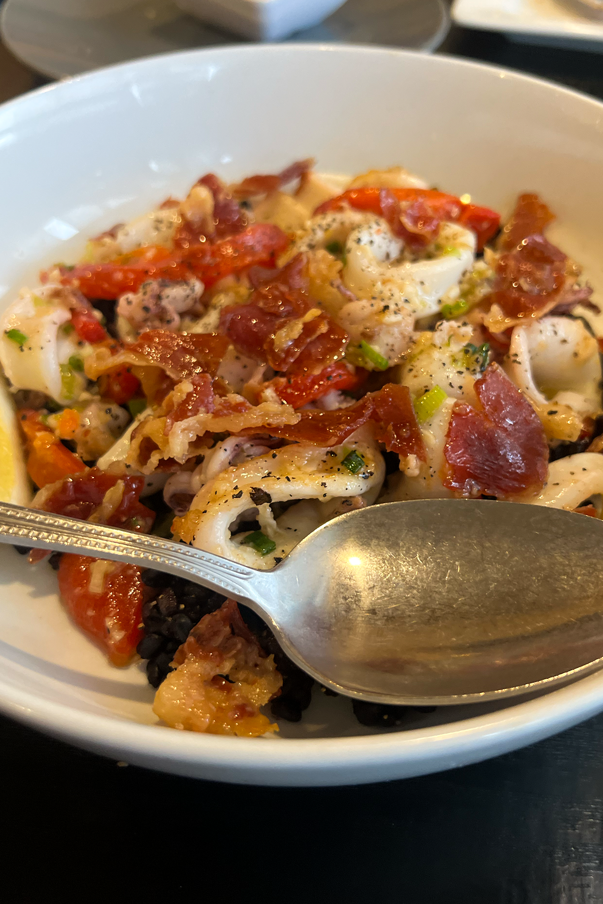 The Vine fine dining calamari