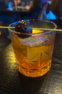 The Vine fine dining old fashioned cocktail