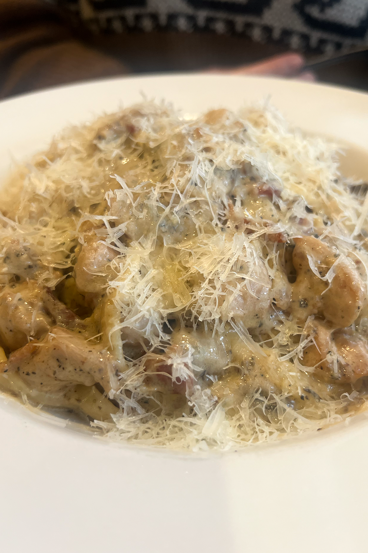 the Vine fine dining pasta