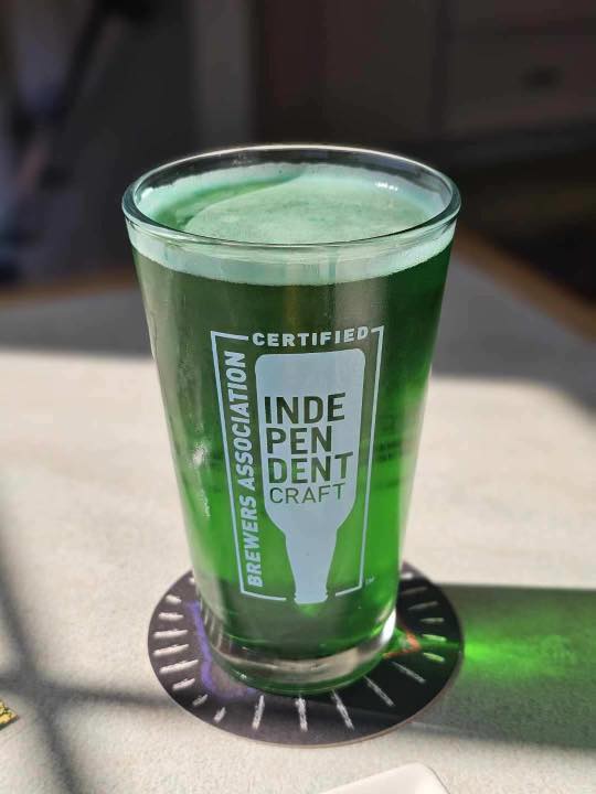 Wild River green beer